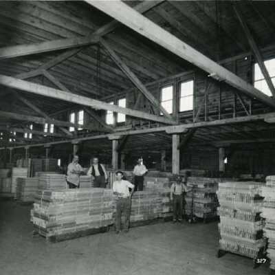 Shipping room at Pickering Lumber Co.