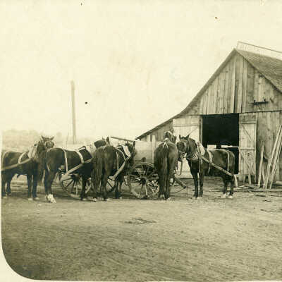 William Hiniker's Blacksmith Shop, Chinese Camp, 1898