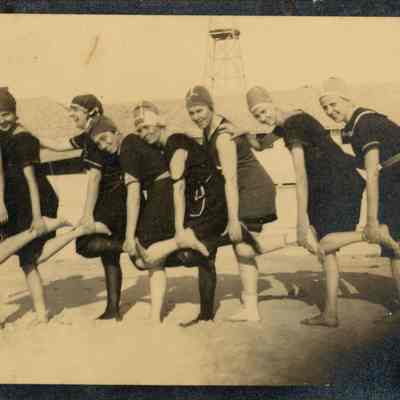 Beachgoers Posing