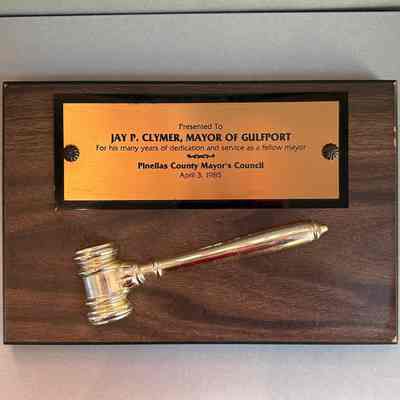 Jay Clymer Plaque