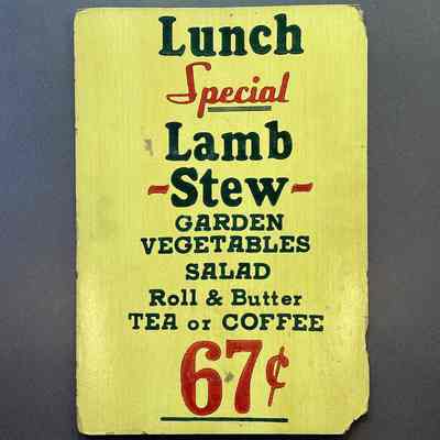 Cafeteria Sign