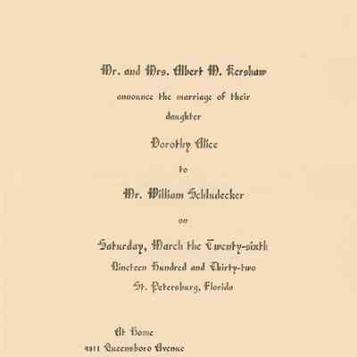 Marriage Announcement