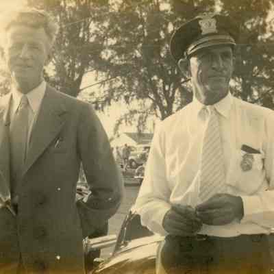Richard Gray and Chief Lloyd Holland