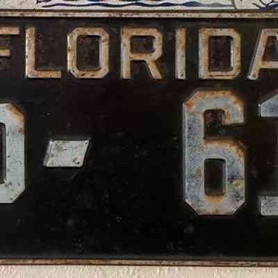License Plate, #3D-610