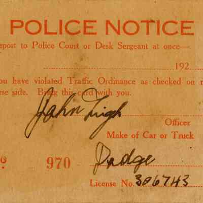 Police Notice, No. 970