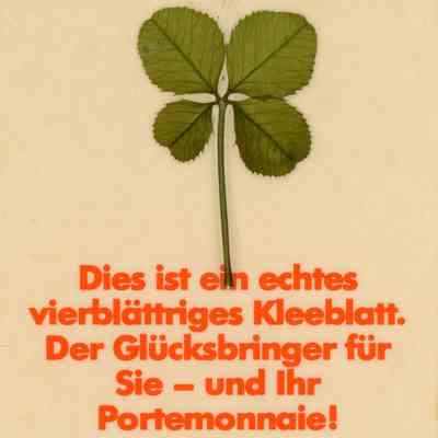 Four-Leaf Clover Card Calendar