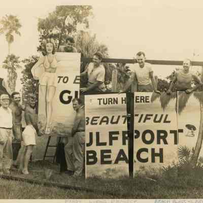 Beautiful Gulfport Beach Sign Installation