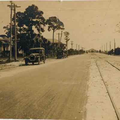 Trolley Tracks on Davis Blvd