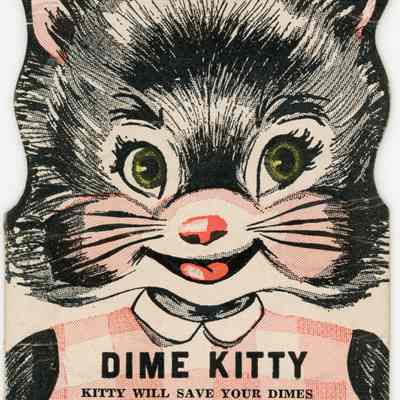 Dime Kitty Savings Book