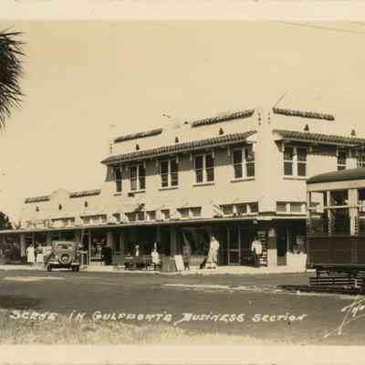 Scene in Gulfport's Business Section