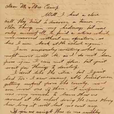 Letter: Front