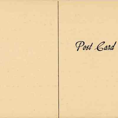 Reverse: Postcard