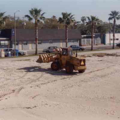 Gulfport Beach, skid steer