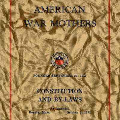American War Mothers Constitution and By-Laws