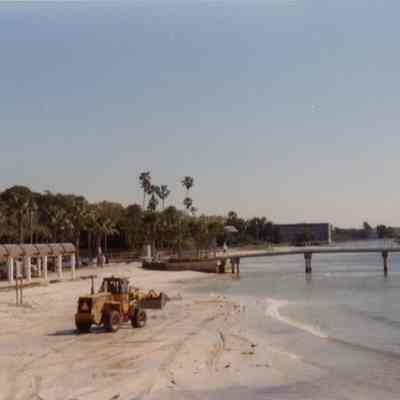 Gulfport Beach, skid steer