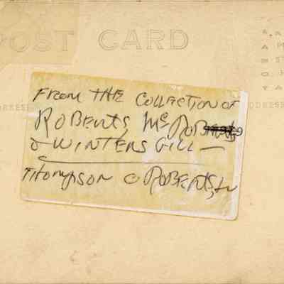 Reverse: Handwritten label