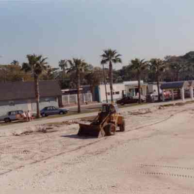 Gulfport Beach, skid steer