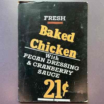 Cafeteria Sign