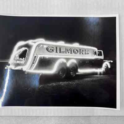 Gilmore Oil Company Neon Truck - Photograph