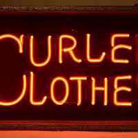 Curlee Clothes Neon POP Sign