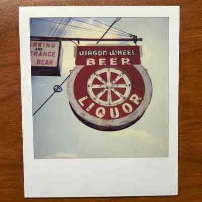 Polaroid of Wagon Wheel…