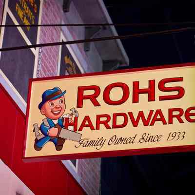 Rohs Hardware Wooden Sign