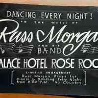 Russ Morgan Show Card Photograph