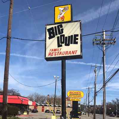 Big Louie Restaurant Sign