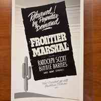          Frontier Marshal Show Card Photograph picture number 1
   