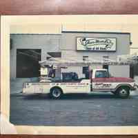          Greer Neon Co. Ladder Truck and Building Photograph picture number 1
   