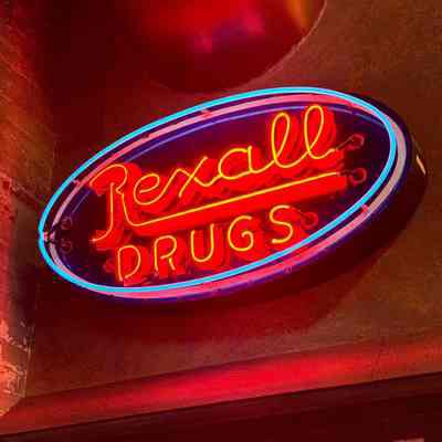 Rexall Drugs Neon Sign