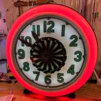 Neon Spinner Clock
