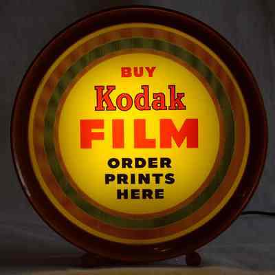 Eastman Kodak Illuminated Countertop Sign