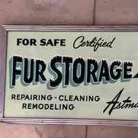 Fur Storage Double-Faced Painted Sign