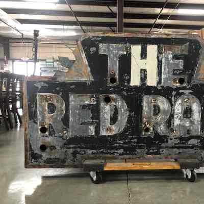 Red Rail Sign Cabinet