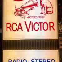 RCA Victor Internally Illuminated Plastic Sign