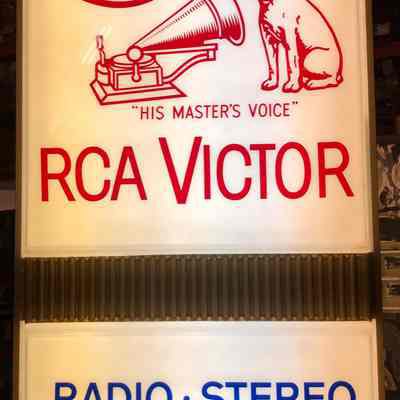 RCA Victor Internally Illuminated Plastic Sign