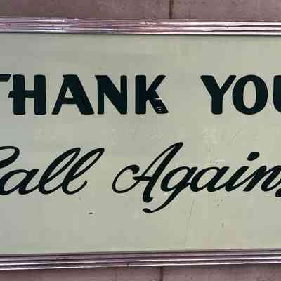 Back of Fur Storage Sign