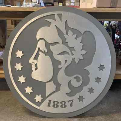 US Silver Dollar Aluminum Replica