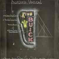 Back Bay Sign Company Vertical Sign Sketch