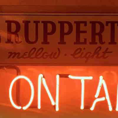 Ruppert Ale Porcelain Enamel & Neon Sign