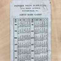          Pioneer Neon Supply Co. Airco Air Reduction Fluorescent Tube Color Chart picture number 2
   