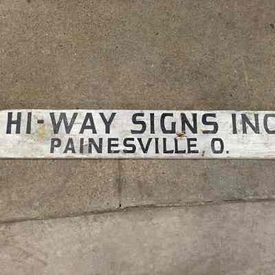 Hi-Way Signs Inc. Painted Wooden Sign