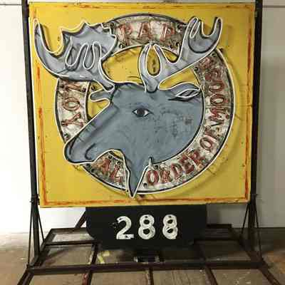 Moose Lodge Neon Sign