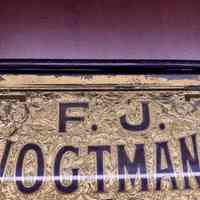          F.J. Vogtmann Jeweler Gilded Glass Sign picture number 3
   
