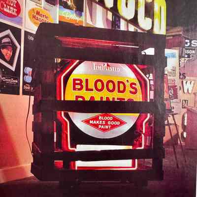 Blood's Paints Glass & Neon Sign