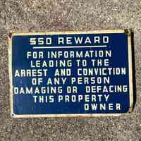 Fairmount Methodist Church Notice Metal Sign