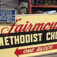          Fairmount Methodist Church Notice Metal Sign picture number 2
   