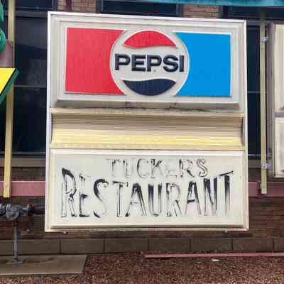 Tucker's Pepsi Illluminated Plastic Sign