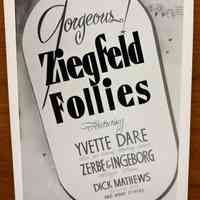         Ziegfeld Follies Show Card Photograph picture number 1
   
